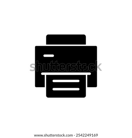 Print icon logo design. printer sign and symbol