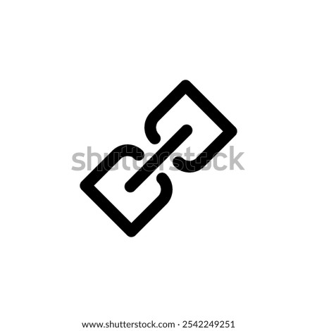 Link icon logo design. Hyperlink chain sign and symbol