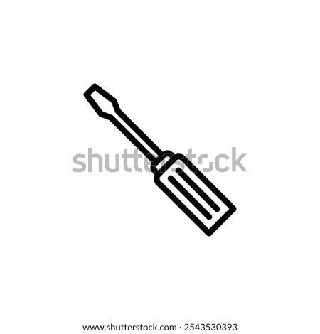 Screwdriver icon logo design. tools sign and symbol