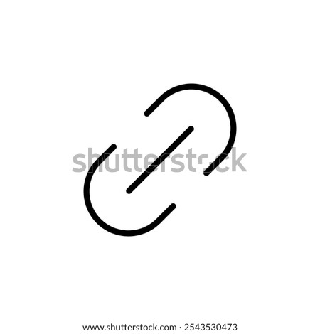 Link icon logo design. Hyperlink chain sign and symbol