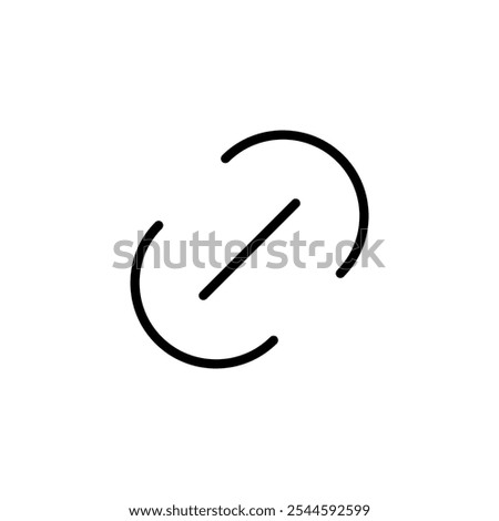 Link icon logo design. Hyperlink chain sign and symbol