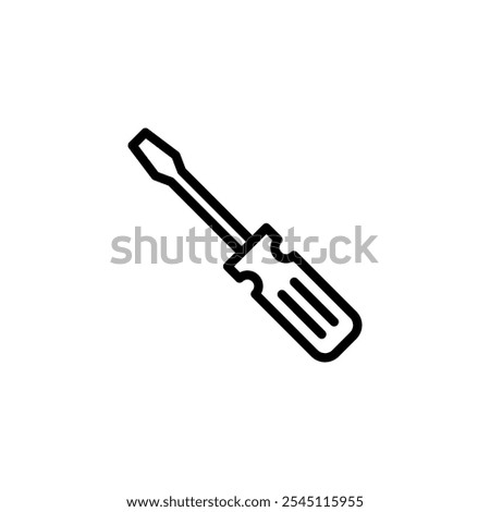 Screwdriver icon logo design. tools sign and symbol