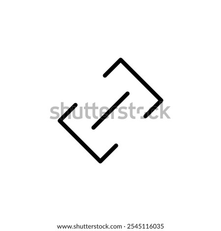 Link icon logo design. Hyperlink chain sign and symbol