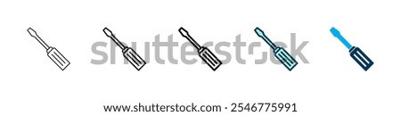 Screwdriver icon logo design. tools sign and symbol