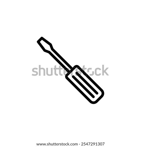 Screwdriver icon logo design. tools sign and symbol