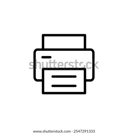 Print icon logo design. printer sign and symbol