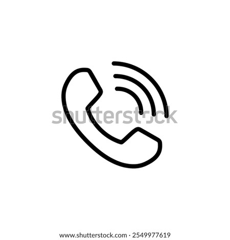 Call icon logo design. telephone sign and symbol. phone icon. contact us 