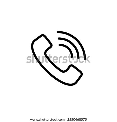 Call icon logo design. telephone sign and symbol. phone icon. contact us 