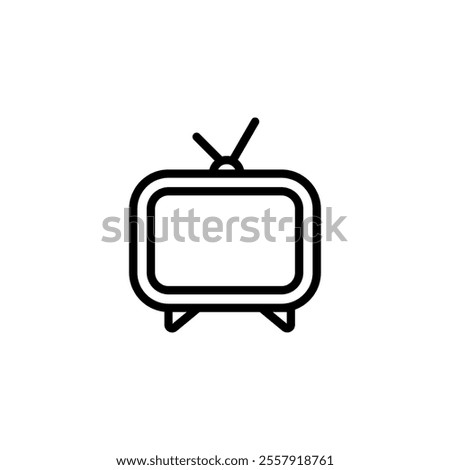 Tv icon logo design. television sign and symbol