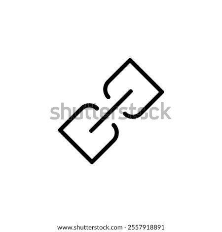 Link icon logo design. Hyperlink chain sign and symbol