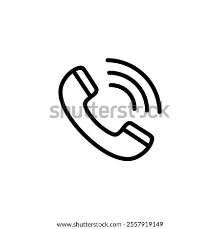 Call icon logo design. telephone sign and symbol. phone icon. contact us 