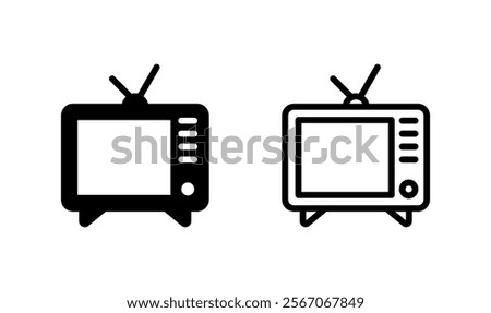 Tv icon logo design. television sign and symbol