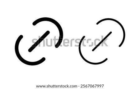 Link icon logo design. Hyperlink chain sign and symbol