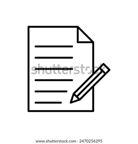 Note icon vector design outline style