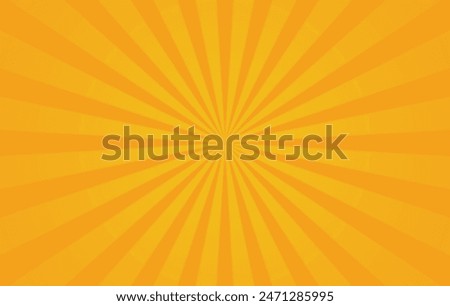 orange sun rays background design template