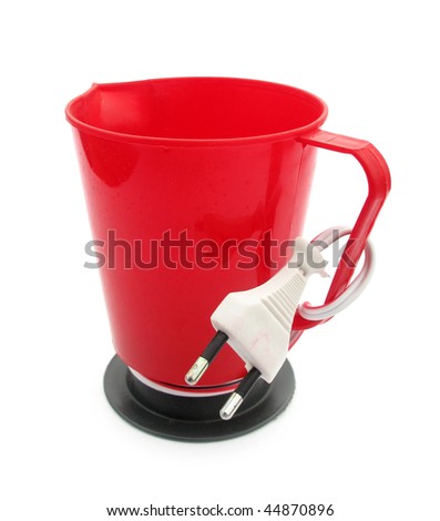 Plastic electric kettle for water boiling