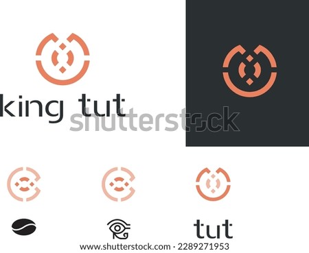 King TuT Logo design Egyptian beans coffee