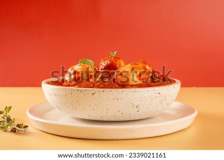 Image, Stock Photo Red bowl