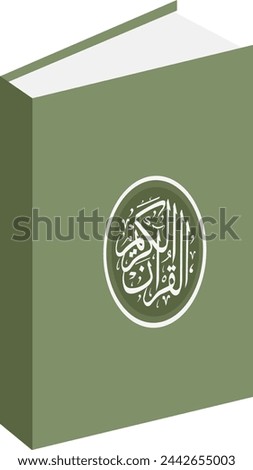 Holy Quran Book Islamic Illustration