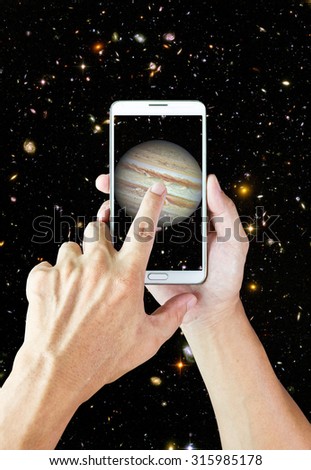 In the future, we can do anything from the smart phone: Elements of this image furnished by NASA