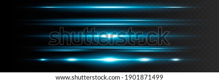 Red horizontal lens flares pack. Laser beams, horizontal light rays.Beautiful light flares. Glowing streaks on dark background. Luminous abstract sparkling lined background Сток-фото © 