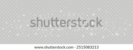 The dust sparks and golden stars shine with special light. Vector sparkles on a transparent background. Christmas light effect. Sparkling magical dust particles.