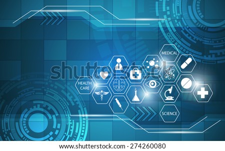 health care icon on rectangle pattern abstract design background