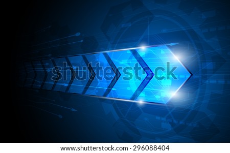 vector abstract arrow digital innovation concept background