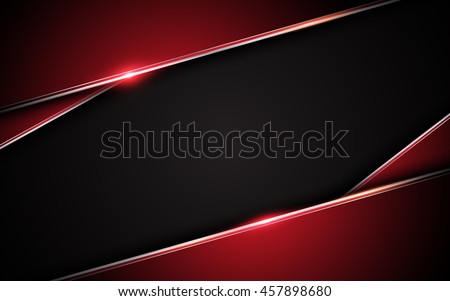 abstract metallic red black frame layout design tech innovation concept background