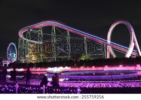 illumination of  Amusement park