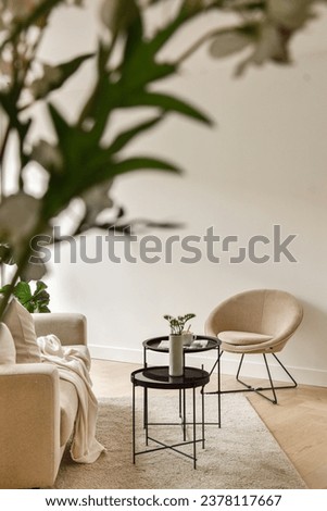 Similar – Image, Stock Photo Two chairs side by side in the meadow