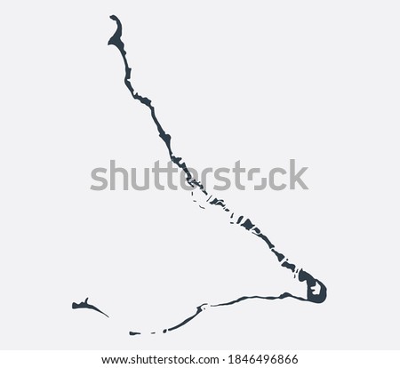 Kiribati Map, Country Flat Map 