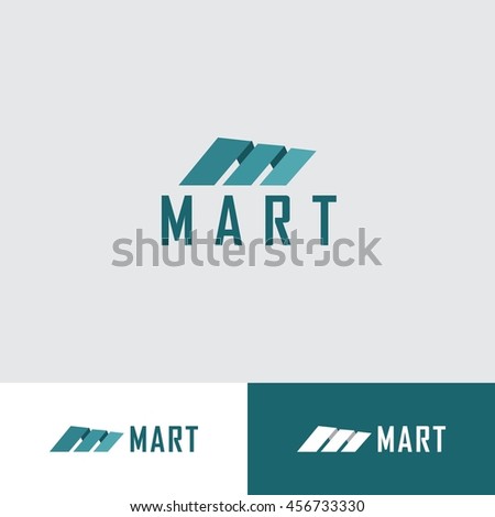 M Mart Logo Design Template