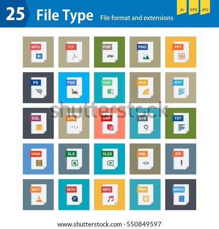 File type, format and Extension set