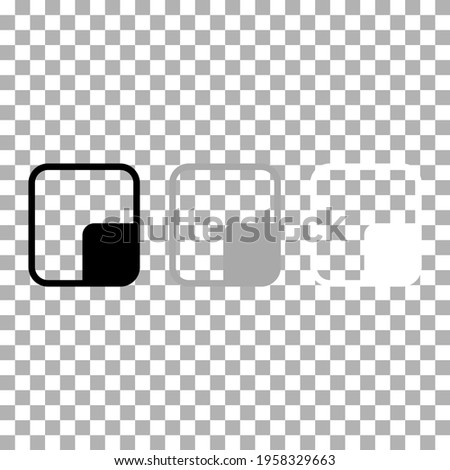 resize or background view reduce screen icon in black, grey, white. Trendy flat isolated symbol, sign for: illustration, outline, logo, mobile, app, emblem, design, web, dev, ui, ux. Vector EPS 10