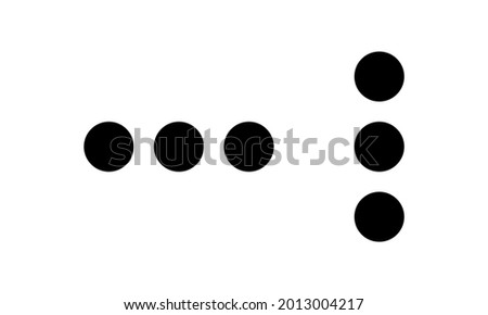 Menu three dots line icon in black. Graphic elements for your site. Trendy flat style isolated symbol, used for: illustration, outline, logo, mobile, app, emblem, design, web ui, ux. Vector EPS 10