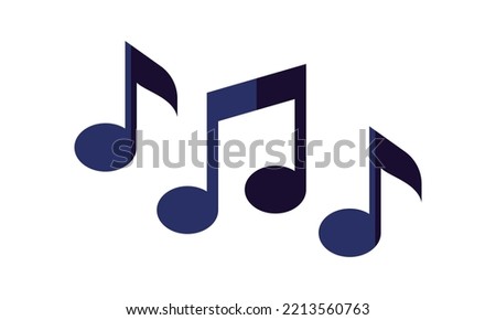 Music notes vector icon line EPS 10. Eighth duration flat illustration. Melody, song, note, tune, audio sign for web, dev, app. Music theory symbol. Sound media concept. Isolated on white