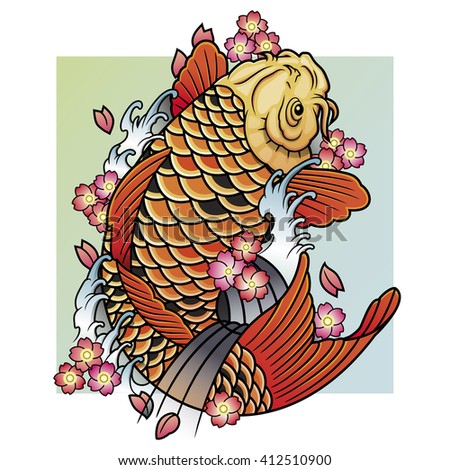 Vector Japanese Koi Fish | Download Free Vector Art | Free-Vectors