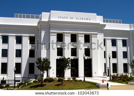 Office building of the attorney general of the state of Alabama located in the state capitol Montgomery, Alabama.