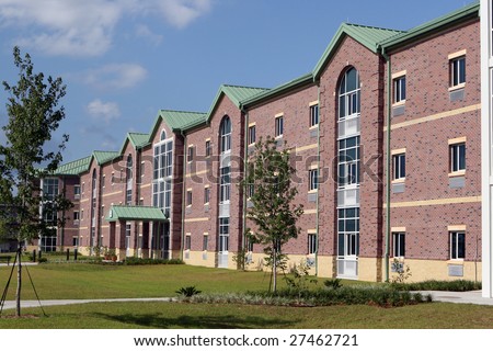 United States government military barracks house soldiers at Naval Air Station Pensacola, Florida