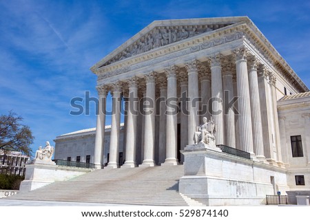 United States Supreme Court building is located in Washington, D.C., USA. Foto d'archivio © 