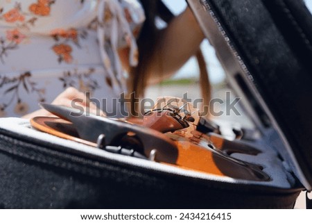 Similar – Image, Stock Photo Violin in violin case