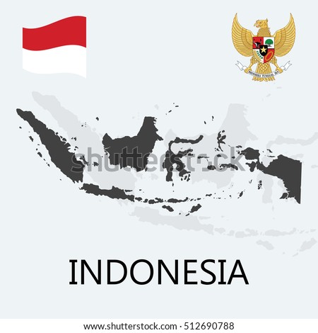 Indonesia Flag, Map & National Emblem