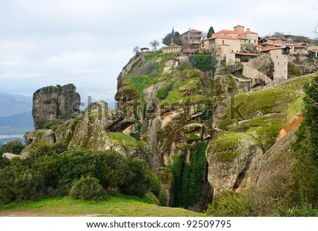 The Holy Monastery of Great Meteoron is the largest of the monasteries located at Meteora.