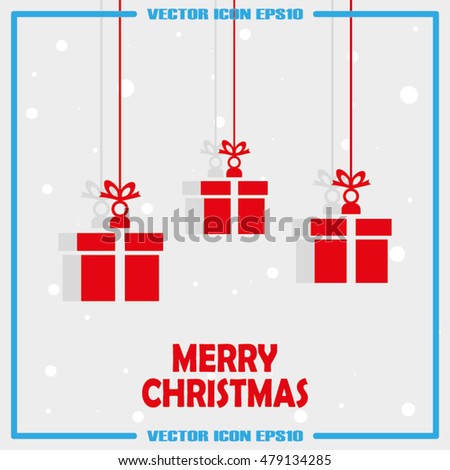 Xmas Gift Vector Illustration Eps 10. - 479134285 : Shutterstock