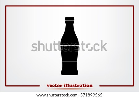 bottle icon vector illustration eps10