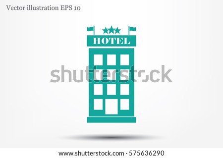 Hotel 3 star icon vector illustration.