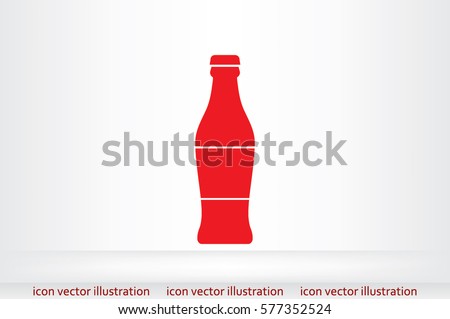 bottle icon vector illustration.