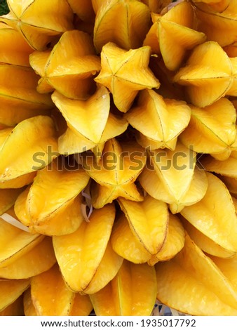 Fresh and yellow star fruit Сток-фото © 