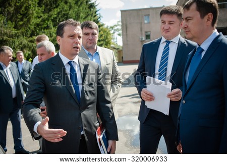 September 7, 2015. Cherkasy region, Ukraine. Minister of Economic Development and Trade of Ukraine Aivaras Abromavicius.